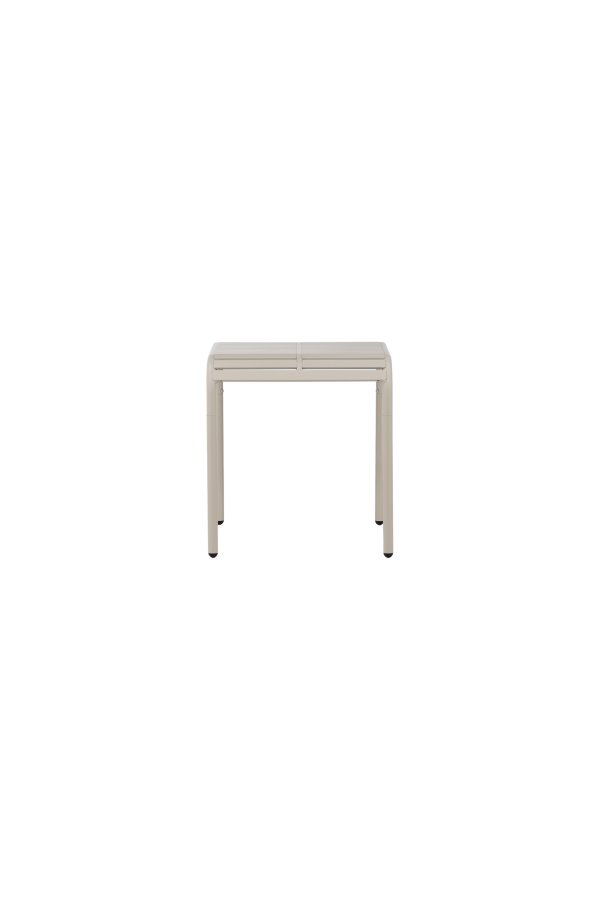 VENTURE DESIGN Borneo udendrs loungebord, kvadratisk - beige aluminium (70x70)