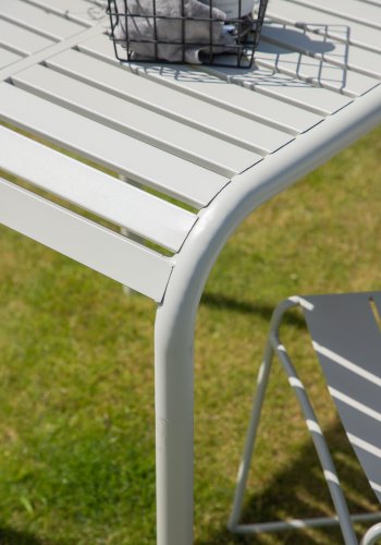 VENTURE DESIGN Borneo udendrs loungebord, kvadratisk - beige aluminium (70x70)