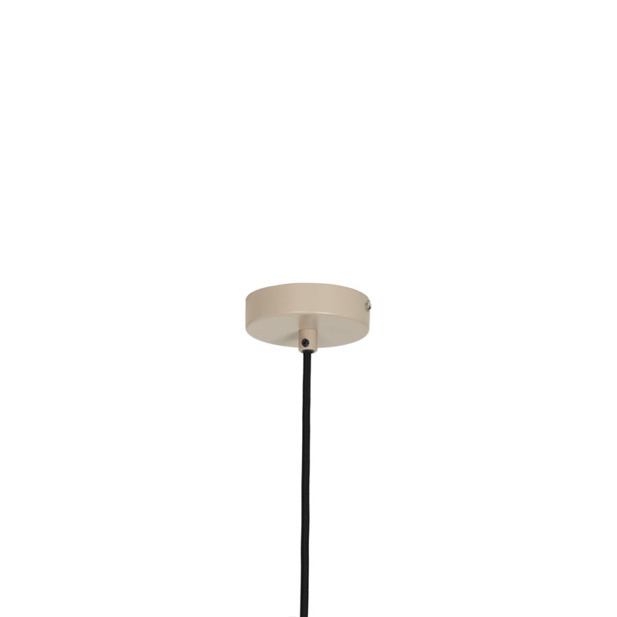 BROSTE COPENHAGEN Lolly loftlampe - hvid opal glas og sand aluminium