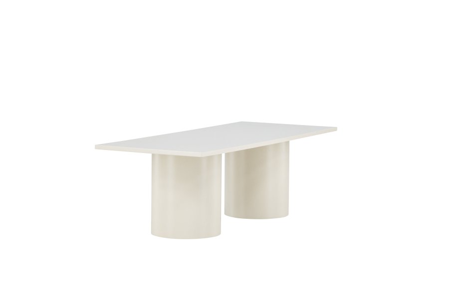 VENTURE DESIGN Sandvika sofabord, rektangulr - blank beige MDF (120x50)