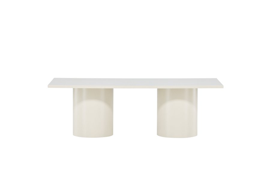 VENTURE DESIGN Sandvika sofabord, rektangulr - blank beige MDF (120x50)