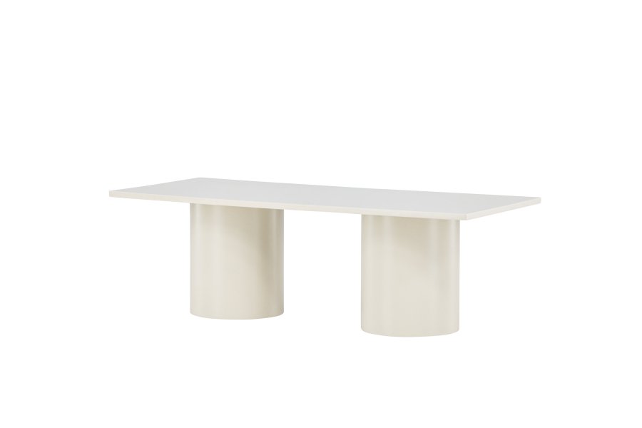 VENTURE DESIGN Sandvika sofabord, rektangulr - blank beige MDF (120x50)