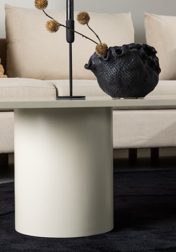 VENTURE DESIGN Sandvika sofabord, rektangulr - blank beige MDF (120x50)