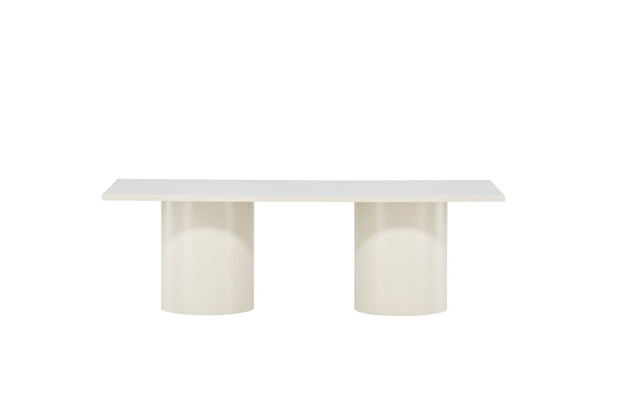 VENTURE DESIGN Sandvika sofabord, rektangulr - blank beige MDF (120x50)