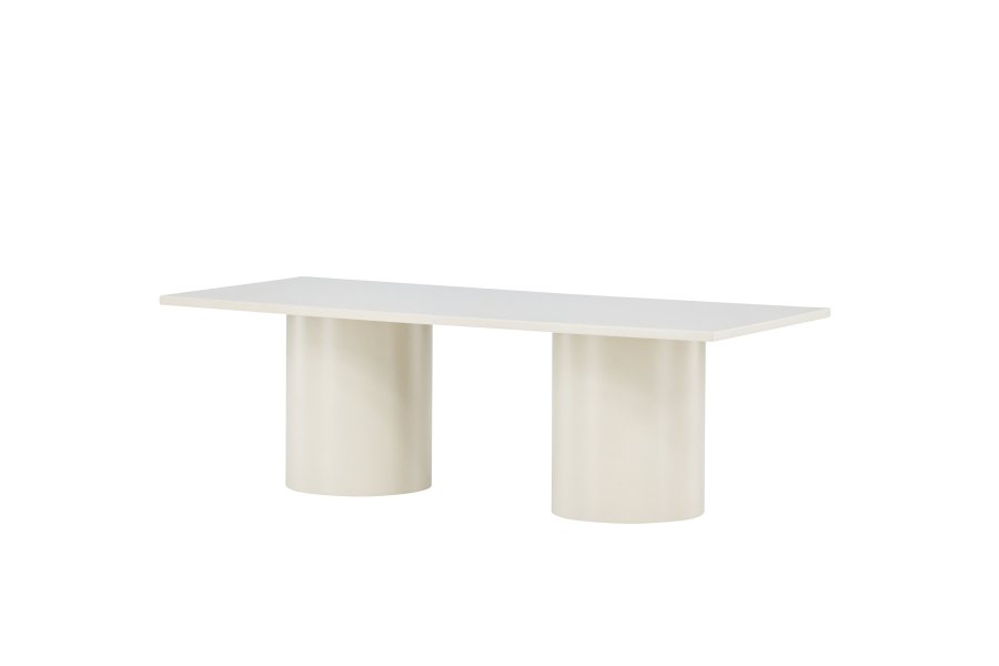 VENTURE DESIGN Sandvika sofabord, rektangulr - blank beige MDF (120x50)