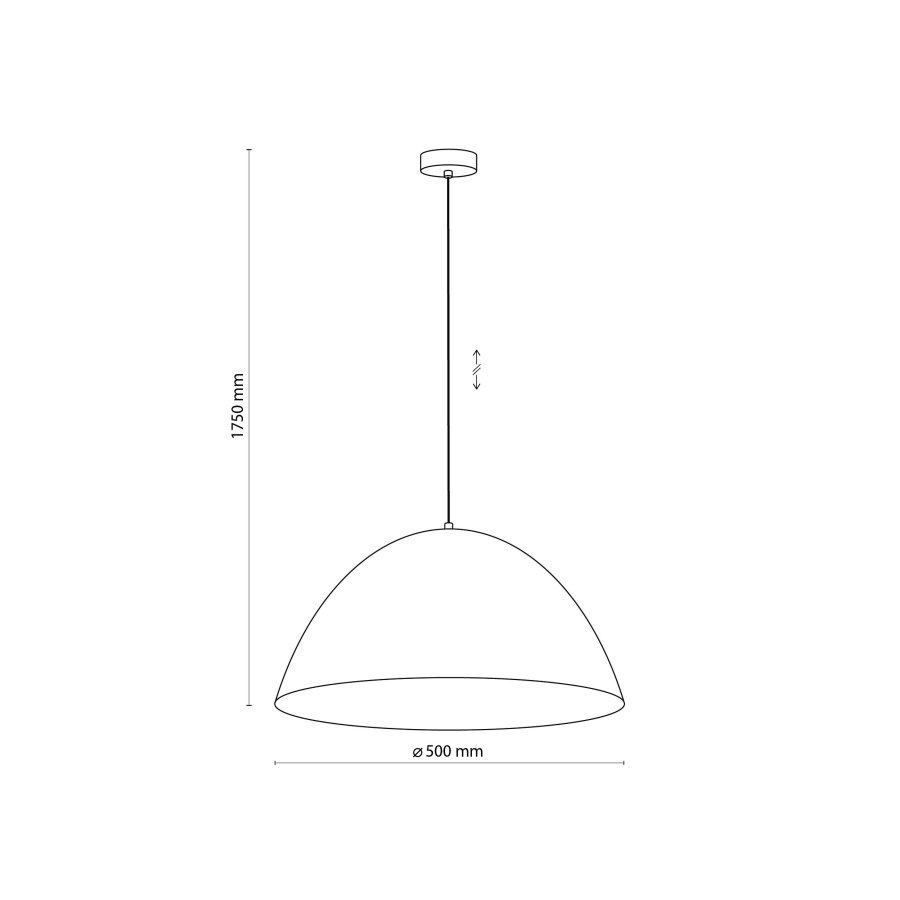 TK Faro loftlampe - sort metal