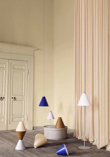 BROSTE COPENHAGEN Gine lampeskrm S - spectrum mrkebl stl