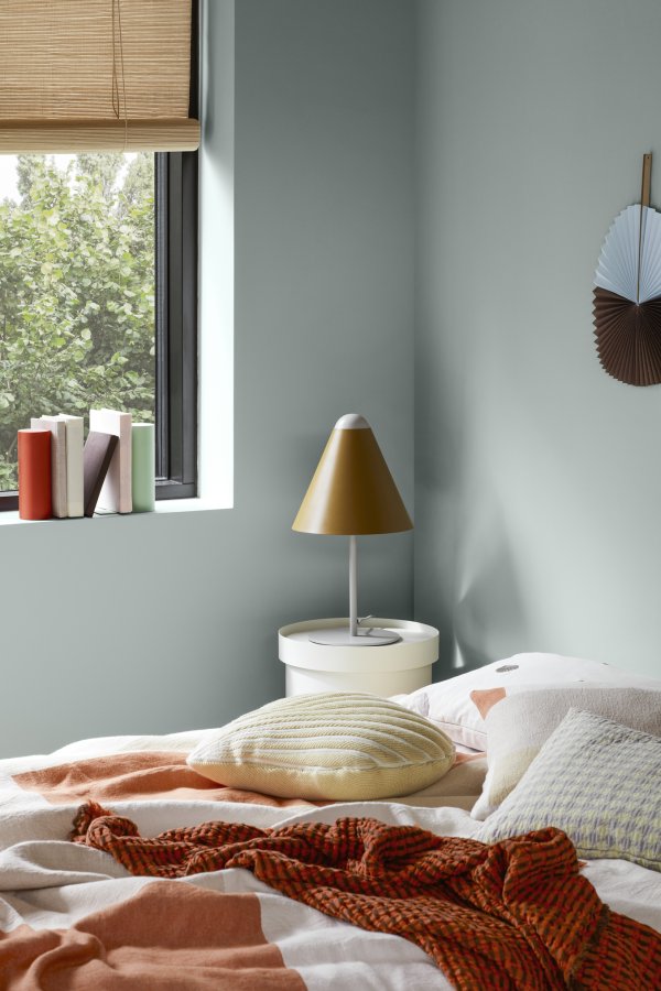 BROSTE COPENHAGEN Gine lampeskrm S - golden brun stl