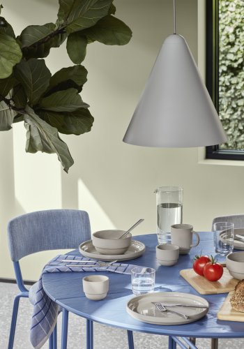 BROSTE COPENHAGEN Gine lampeskrm L - dove gr stl