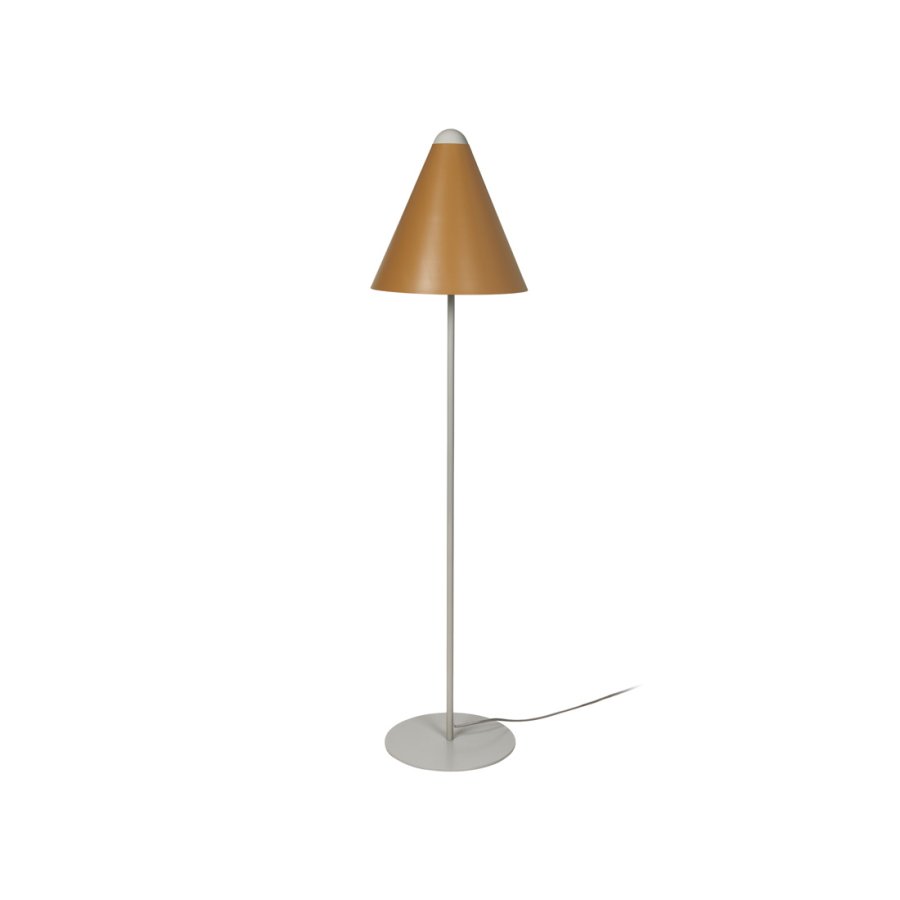 BROSTE COPENHAGEN Gine lampeskrm L - golden brun stl
