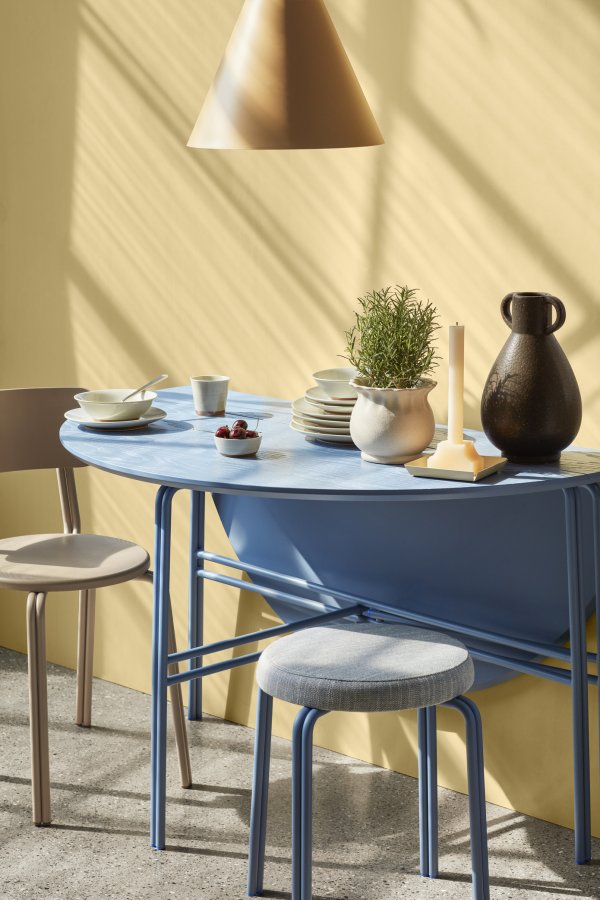 BROSTE COPENHAGEN Gine lampeskrm L - golden brun stl