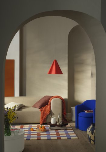 BROSTE COPENHAGEN Skirt loftlampe - pumpkin orange stl