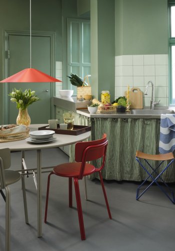 BROSTE COPENHAGEN Skirt loftlampe - pumpkin orange stl