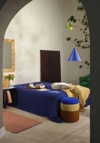 BROSTE COPENHAGEN Skirt loftlampe - baja bl stl