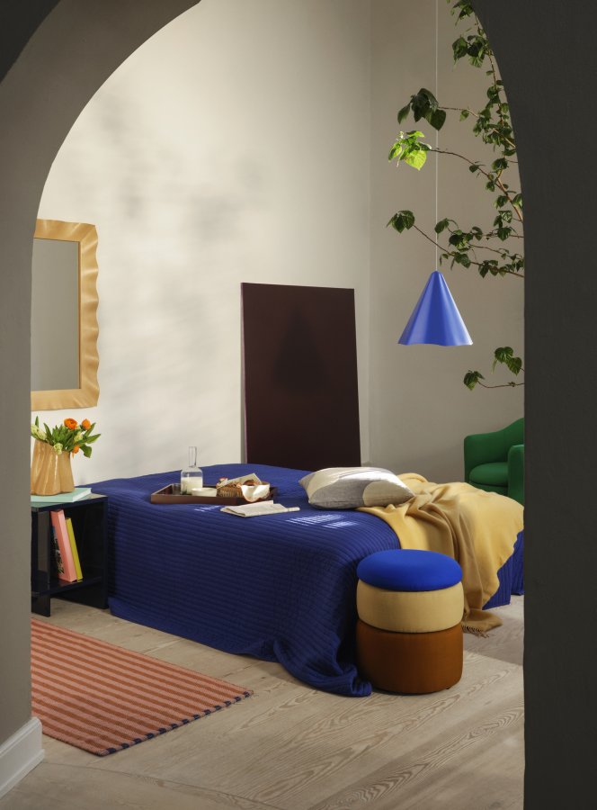 BROSTE COPENHAGEN Skirt loftlampe - baja bl stl