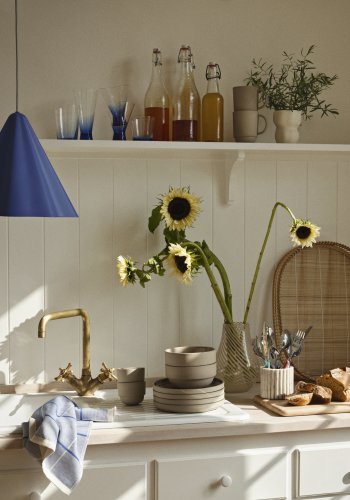 BROSTE COPENHAGEN Skirt loftlampe - baja bl stl