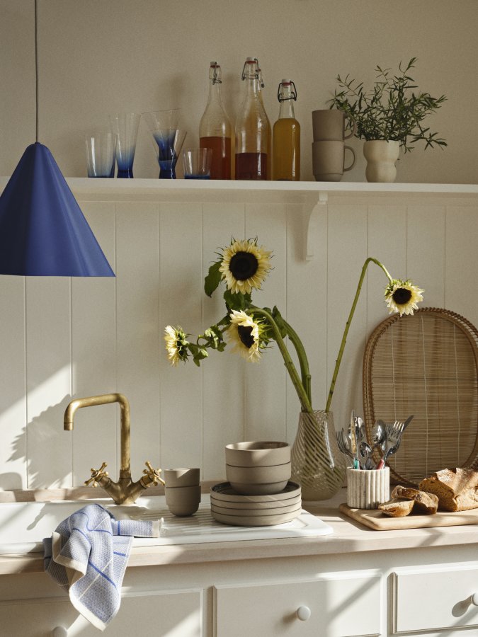 BROSTE COPENHAGEN Skirt loftlampe - baja bl stl