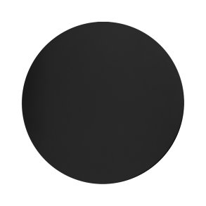 TK Luna vglampe 400, rund - sort metal