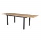 VENTURE DESIGN havest, m. Panama bord, m. udtrk og 4 Anna stole - natur teak/sort alu 