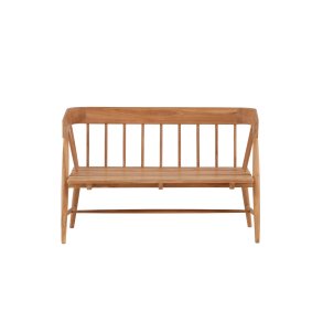 VENTURE DESIGN Split havebnk, m. rygln og armln - natur teaktr (132x58)