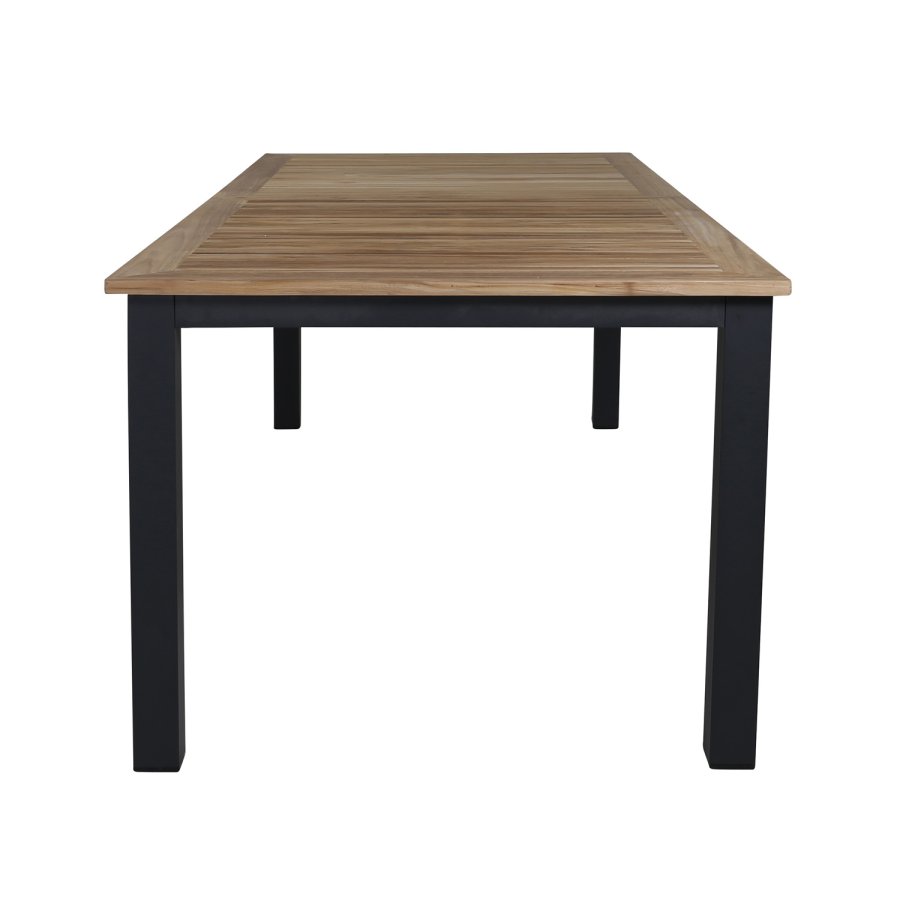 VENTURE DESIGN Panama - Table - 224/324*100 - svart Alu/Teak