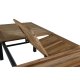 VENTURE DESIGN Panama - Table - 224/324*100 - svart Alu/Teak