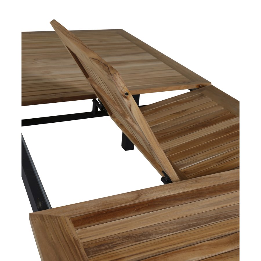 VENTURE DESIGN Panama - Table - 224/324*100 - svart Alu/Teak