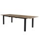 VENTURE DESIGN Panama - Table - 224/324*100 - svart Alu/Teak