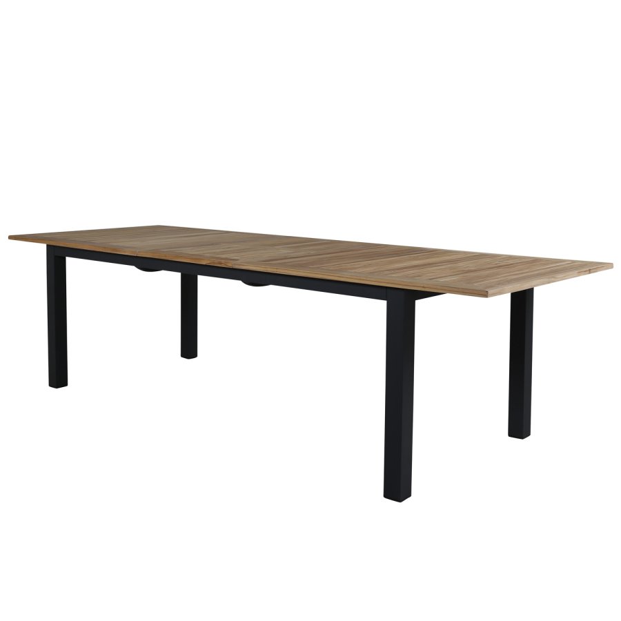 VENTURE DESIGN Panama - Table - 224/324*100 - svart Alu/Teak