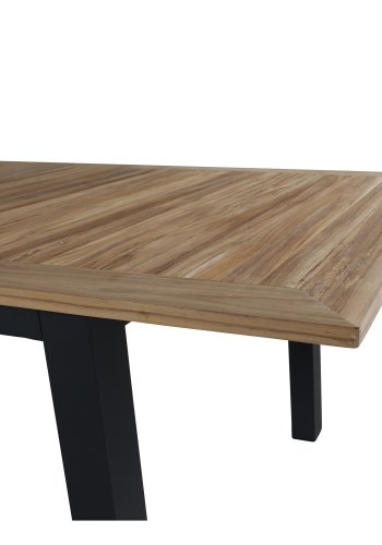 VENTURE DESIGN Panama - Table - 224/324*100 - svart Alu/Teak