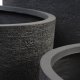 Kaktus udendrs potte, rund - antracitgr fibercement (80/90/100) (st med 3)