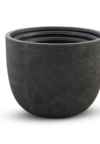 Kaktus udendrs potte, rund - antracitgr fibercement (80/90/100) (st med 3)