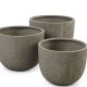 Kaktus udendrs potte, rund - gr fibercement (80/90/100) (st med 3)