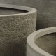 Kaktus udendrs potte, rund - gr fibercement (80/90/100) (st med 3)
