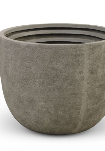 Kaktus udendrs potte, rund - gr fibercement (80/90/100) (st med 3)