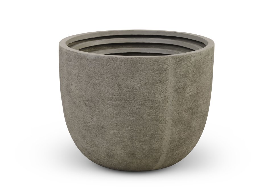 Kaktus udendrs potte, rund - gr fibercement (80/90/100) (st med 3)