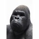 KARE DESIGN Monkey Gorilla Side skulptur - sort/gr polyresin (H 38,5)