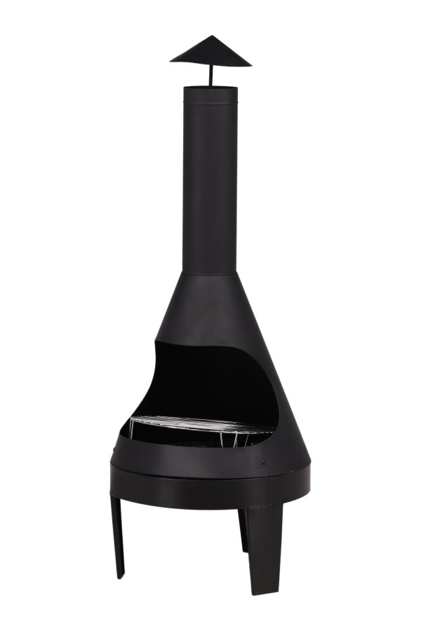 VENTURE DESIGN Marongo havepejs/grill, rund - sort stl