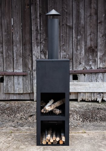 VENTURE DESIGN Makarima havepejs, kvadratisk - sort stl