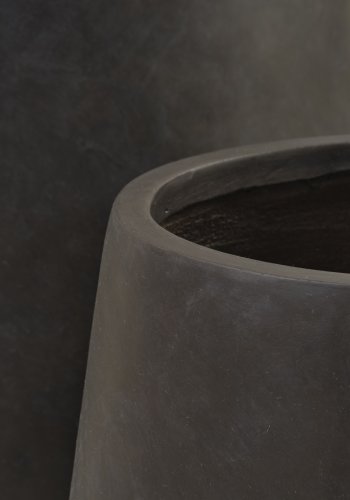 Iris udendrs potte, rund - brun fibercement (48/72) (st med 2)