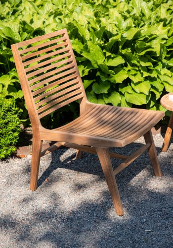 VENTURE DESIGN Ribbon udendrs loungestol - natur teaktr