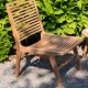 VENTURE DESIGN Ribbon udendrs loungestol - natur teaktr