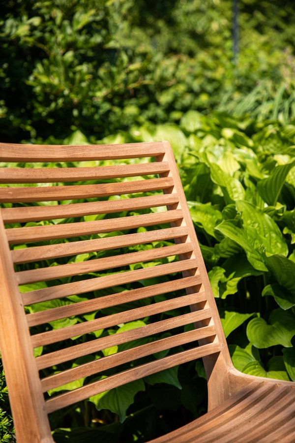 VENTURE DESIGN Ribbon udendrs loungestol - natur teaktr