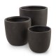 Chili udendrs potte, rund - brun fibercement (51/65/80) (st med 3)