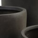 Chili udendrs potte, rund - brun fibercement (51/65/80) (st med 3)