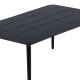 VENTURE DESIGN Lina udendrs loungebord, rektangulr - sort aluminium (60x100)