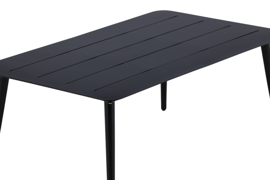 VENTURE DESIGN Lina udendrs loungebord, rektangulr - sort aluminium (60x100)
