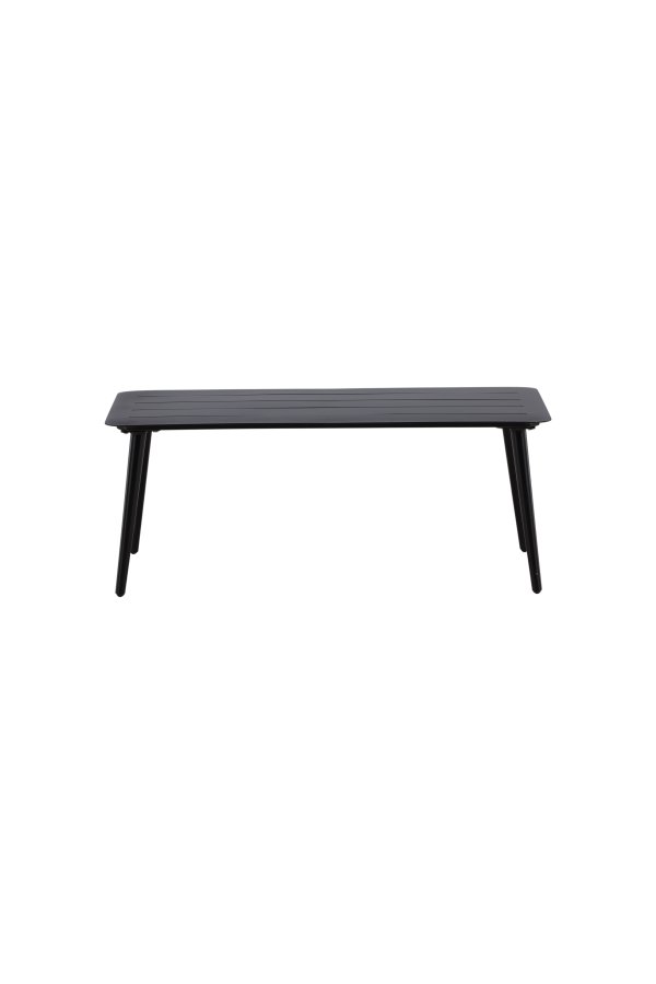 VENTURE DESIGN Lina udendrs loungebord, rektangulr - sort aluminium (60x100)