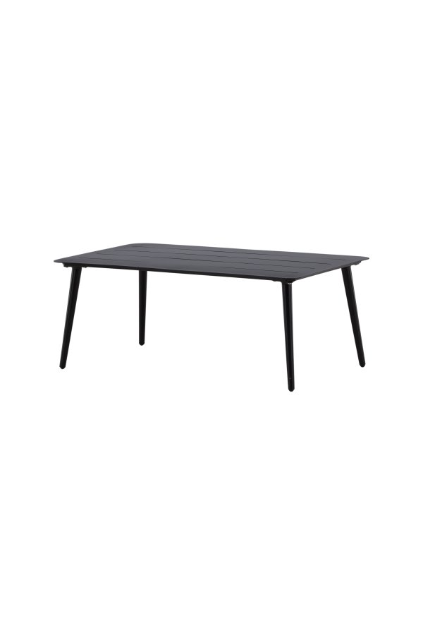 VENTURE DESIGN Lina udendrs loungebord, rektangulr - sort aluminium (60x100)