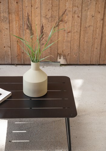 VENTURE DESIGN Lina udendrs loungebord, rektangulr - sort aluminium (60x100)